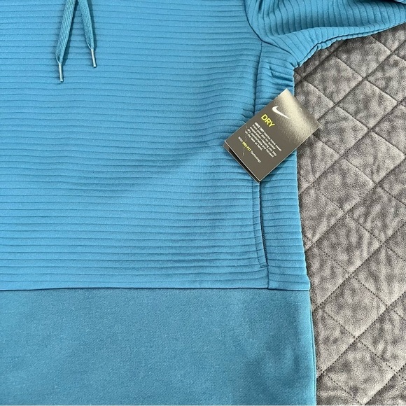 Nike Hoodie Women XS Sweater Teal Hooded Athletic Running Pullover Dri Fit B11 - Picture 4 of 10